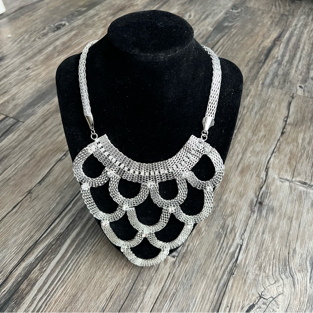 Statement bib necklace